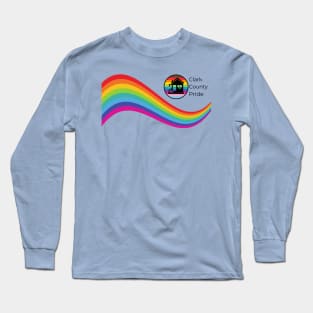 Rainbow Stripe - Clark County Pride Long Sleeve T-Shirt